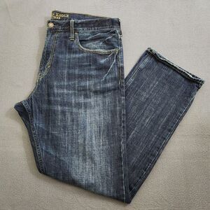 American Eagle Men 38X34 (40X33) Dark Wash Relaxed Straight Jeans
